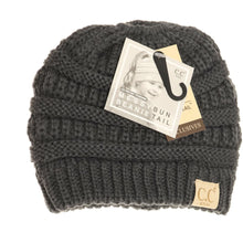 Load image into Gallery viewer, Kids Solid Classic CC Beanie Tail