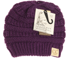 Load image into Gallery viewer, Kids Solid Classic CC Beanie Tail