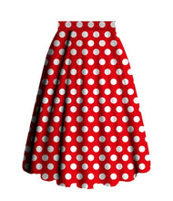 Load image into Gallery viewer, Polka Dot Swing Skirt
