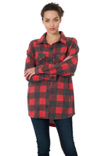 Load image into Gallery viewer, Plaid Shacket with Pockets