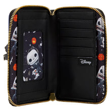 Load image into Gallery viewer, Funko Pop! by Loungefly Jack Skellington Glow Zip Around Wallet