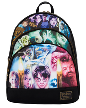 Load image into Gallery viewer, Harry Potter Trilogy Triple Pocket Mini Backpack