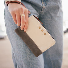 Load image into Gallery viewer, Sadie Canvas Hobo Wristlet (Black)