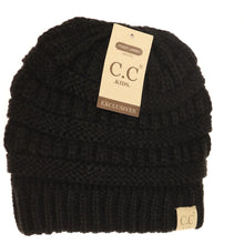 Load image into Gallery viewer, Kids Solid Fuzzy Lined CC Beanie
