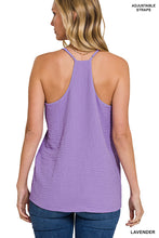 Load image into Gallery viewer, ADJUSTABLE STRAP V-NECK CAMI TOP (LAVENDER)
