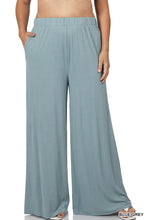 Load image into Gallery viewer, Wide Leg Pants with Pockets - Blue Grey
