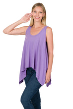 Load image into Gallery viewer, OVERSIZED SHARK BITE TANK TOP (LAVENDER)
