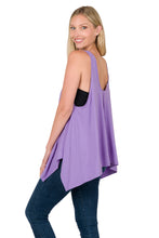Load image into Gallery viewer, OVERSIZED SHARK BITE TANK TOP (LAVENDER)
