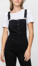 Load image into Gallery viewer, HIGH WAIST BLACK TUMMY CONTROL RETRO FLARE OVERALL
