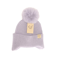 Load image into Gallery viewer, KIDS Ear Flap Pom C.C Beanie
