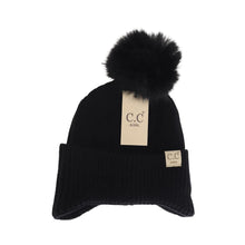 Load image into Gallery viewer, KIDS Ear Flap Pom C.C Beanie
