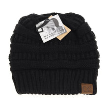 Load image into Gallery viewer, Fuzzy Lined Solid Classic CC Beanie Tail
