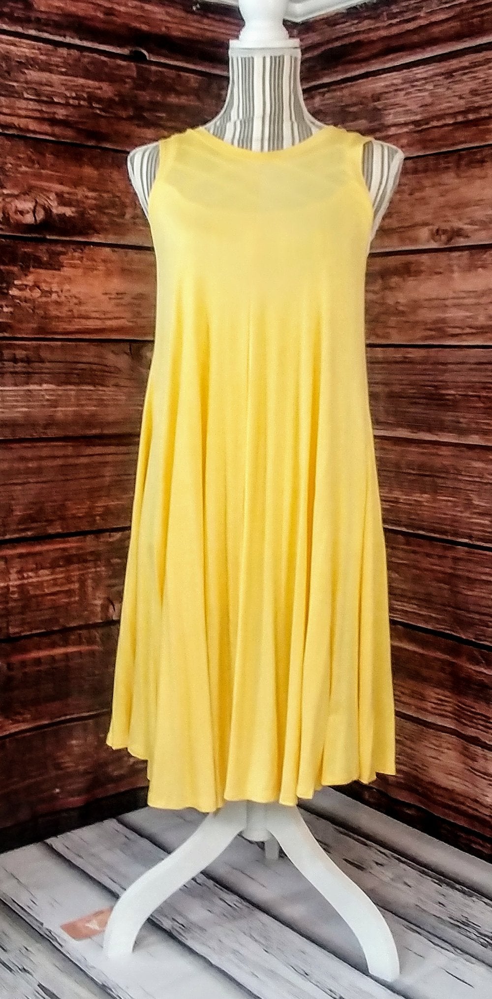 Yellow Sleeveless Dress
