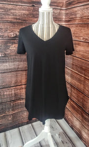 V-Neck Tunic (Black)