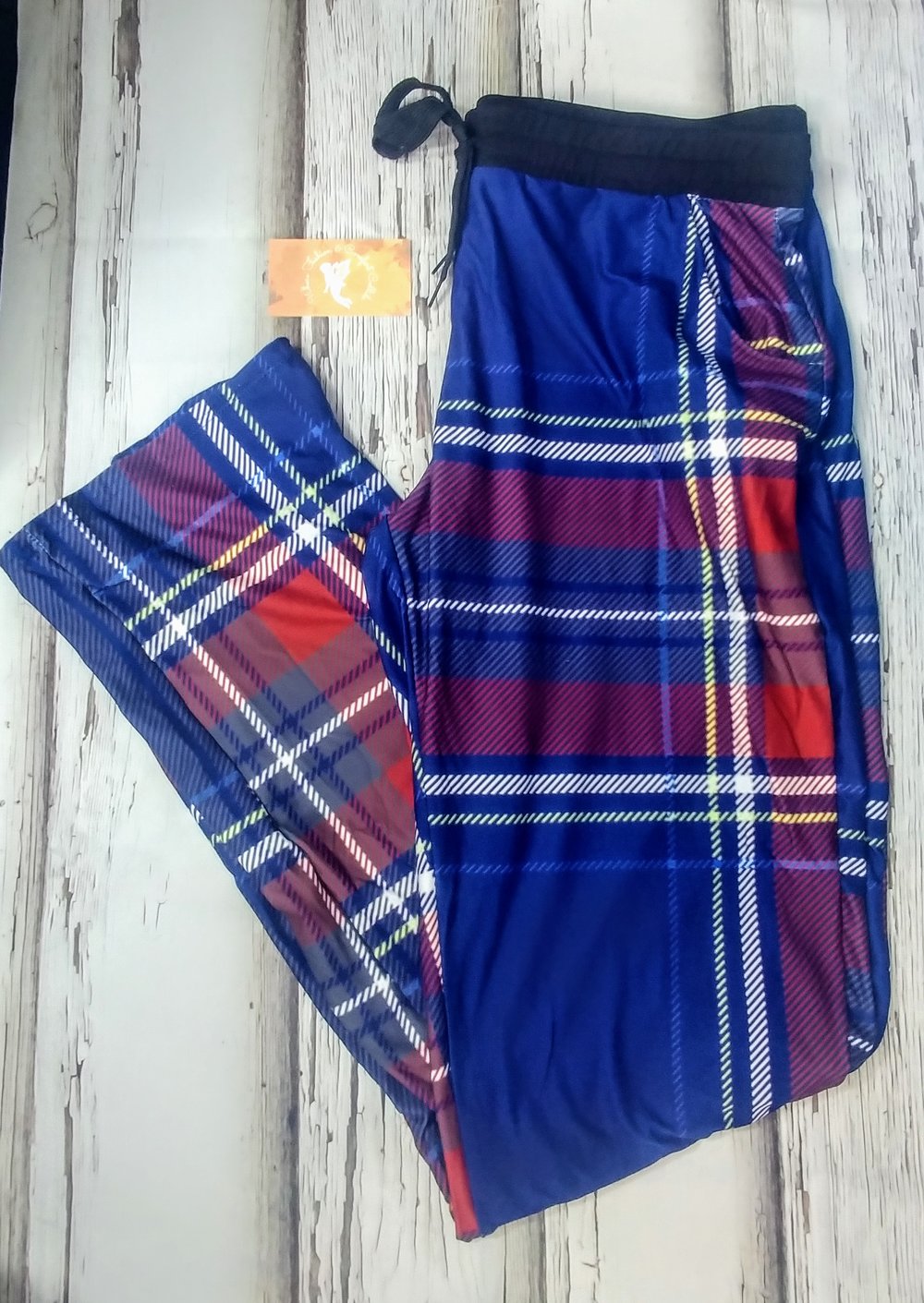 Blue and Red Plaid Lounge Pants