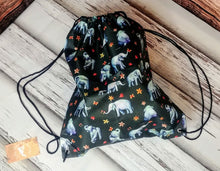 Load image into Gallery viewer, Custom Mermaid Drawstring Backpack
