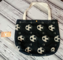 Load image into Gallery viewer, Custom Soccer Canvas Tote
