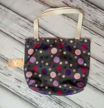 Load image into Gallery viewer, Custom Purple Bubble Canvas Tote
