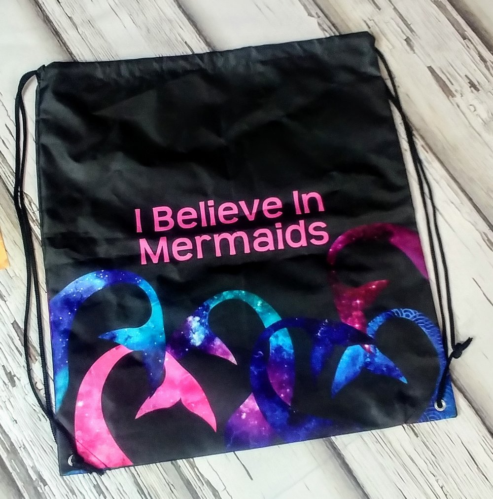 Custom Mermaid Drawstring Backpack