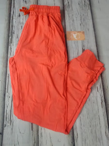 Solid Coral Joggers
