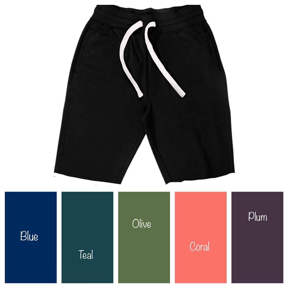 Solid Coral Relax Fit Shorts