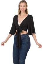 Load image into Gallery viewer, Tie Cover Up Cardigan (Black)
