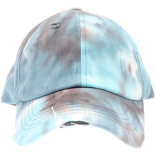 Load image into Gallery viewer, Tie Dye Criss-Cross High Ponytail CC Ball Cap
