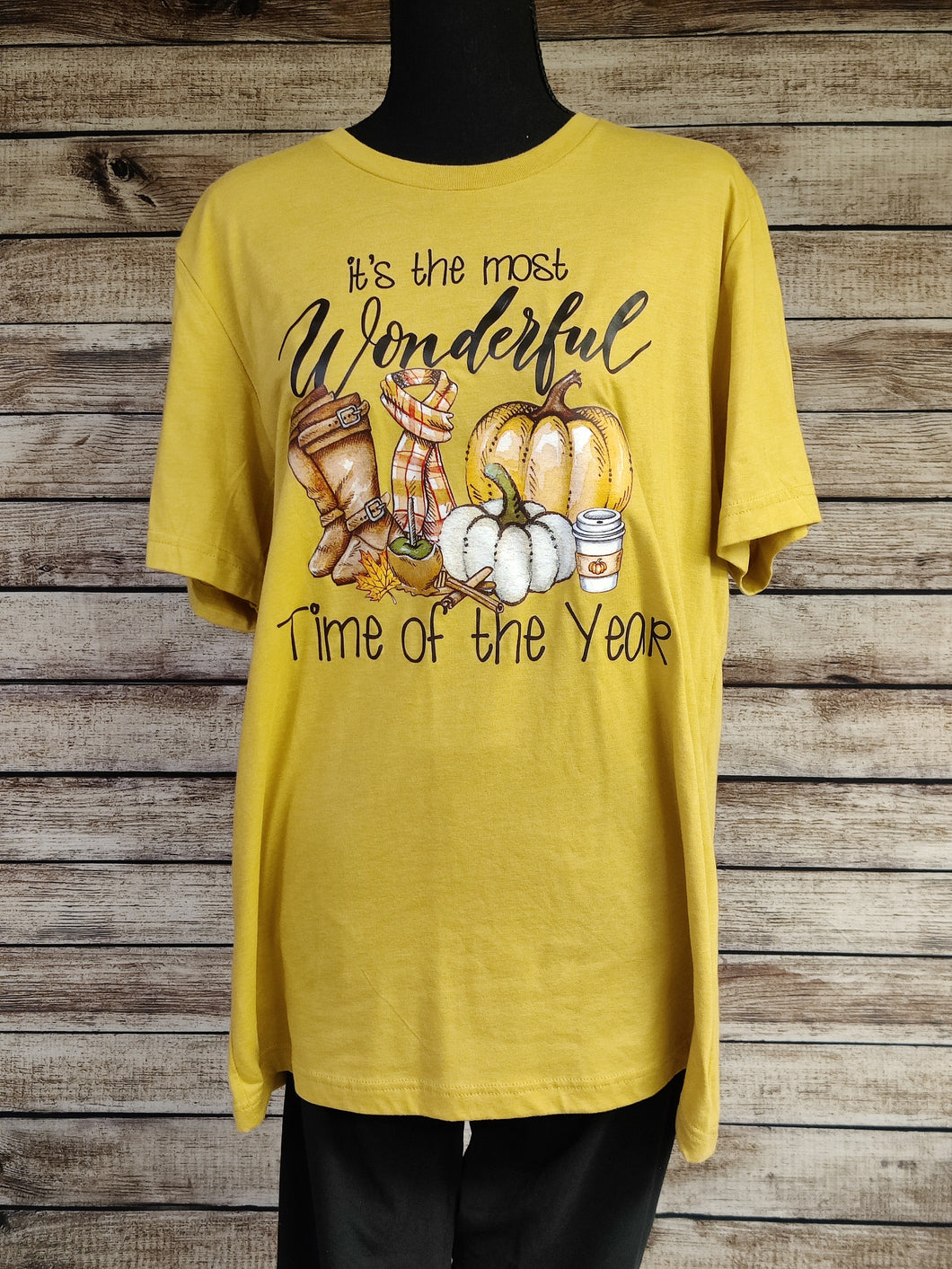Most Wonderful Time of Year T-Shirt (Mustard)