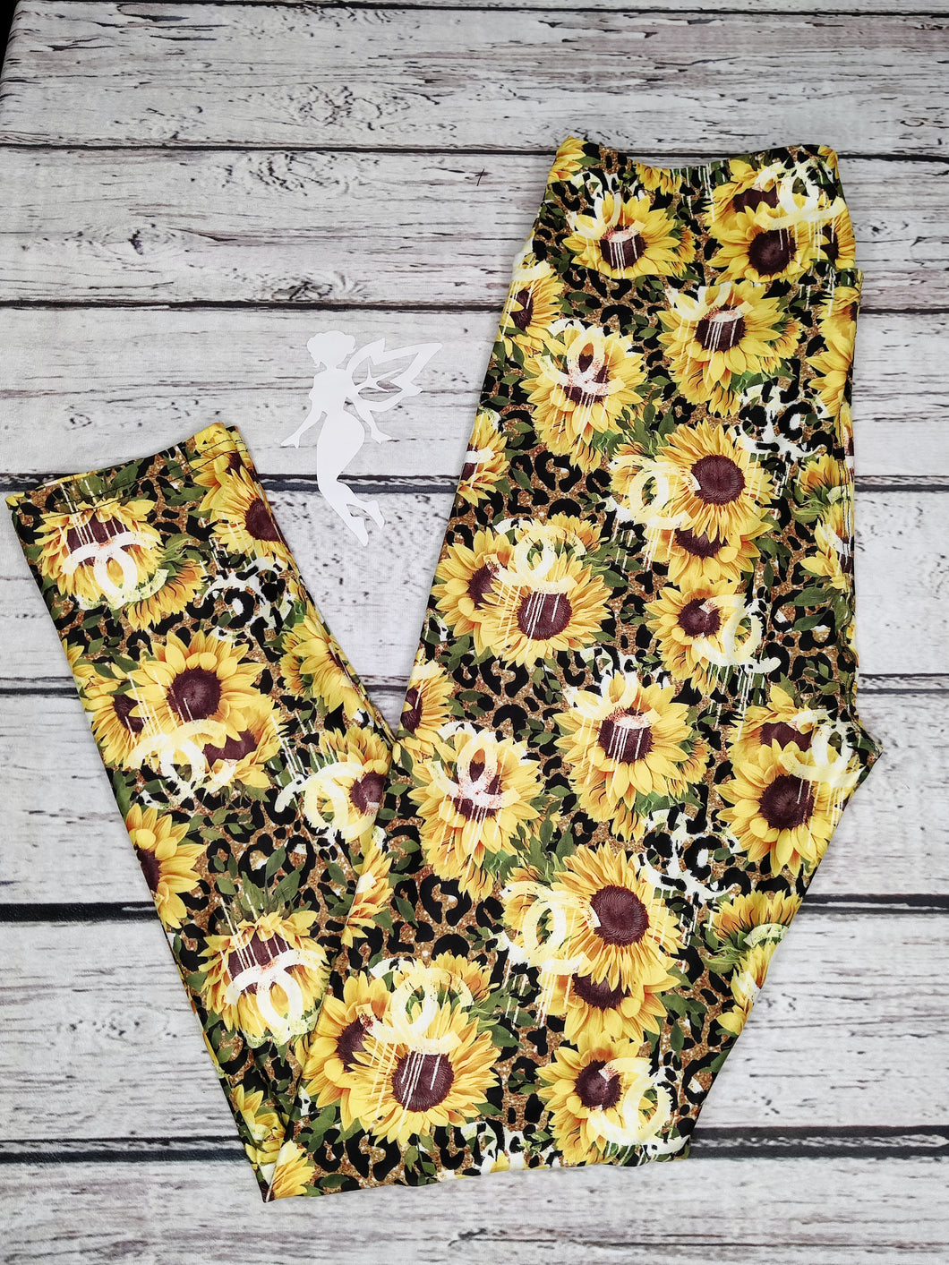 Sunflowers and Leopard Leggings