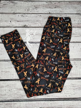 Load image into Gallery viewer, Orange Ribbons and Paisley Leggings
