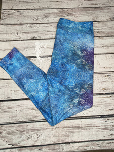 Floral with Galaxy Colors Leggings