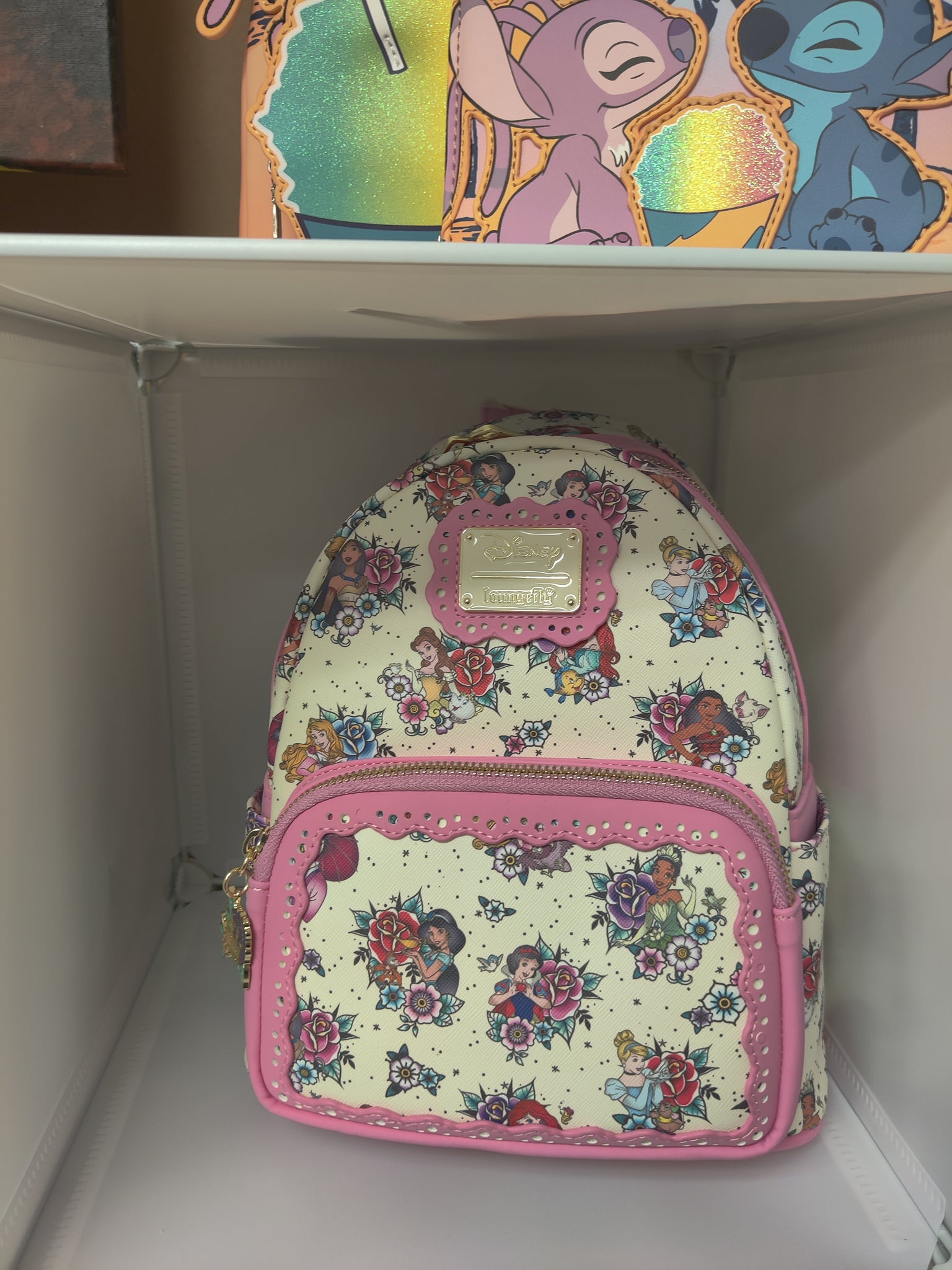 disney princess floral tattoo mini backpack Disney Princess Floral Tattoo Mini Backpack – Bims Venture LLC, dba Autumn Fairy Designs