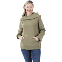 Load image into Gallery viewer, Side Tie Hoodie with Pocket (Khaki)
