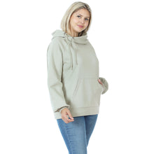 Load image into Gallery viewer, Side Tie Hoodie with Pocket (Lt Green)
