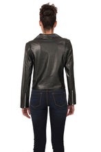 Load image into Gallery viewer, Vegan Leather Moto Jacket (Black)
