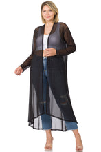Load image into Gallery viewer, Solid Long Kimono (Black)
