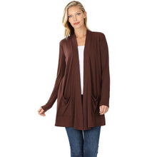 Load image into Gallery viewer, Slouchy Pocket Open Cardigan - Americano
