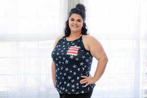 4th of July Bow Tank Top