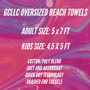 OVERSIZED BEACH TOWEL-SUMMERTIME M