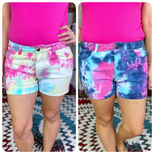 Load image into Gallery viewer, Tye Dye Denim Shorts (Cotton Candy)
