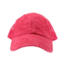Load image into Gallery viewer, Embroidery Stitch Criss Cross High Pony C.C Ball Cap
