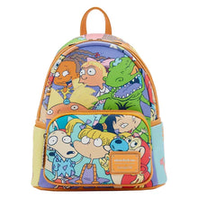Load image into Gallery viewer, LoungeFly Nickelodeon Nick 90s Color Block Mini Backpack
