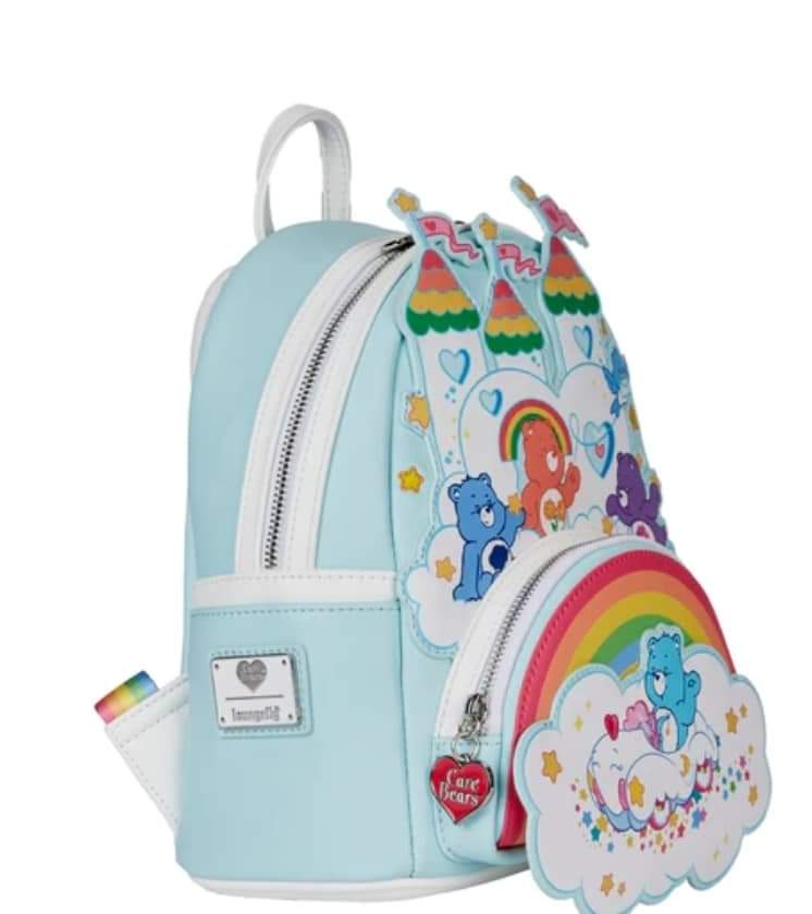 Loungefly - 40th Anniversary Limited Edition Care Bears Care-a-lot Castle Mini Backpack
