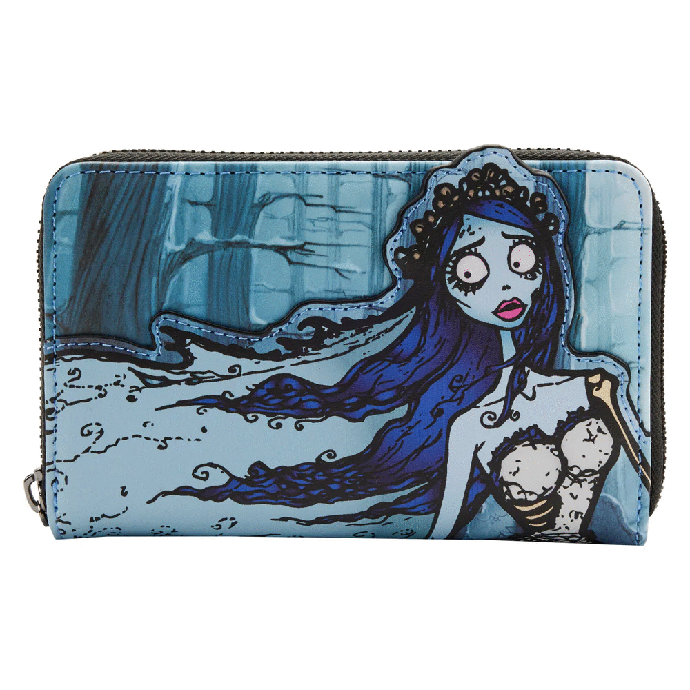 LoungeFly The Corpse Bride Emily Forest Zip Around Wallet